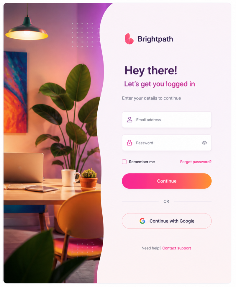 White-label Brightpath branded login page