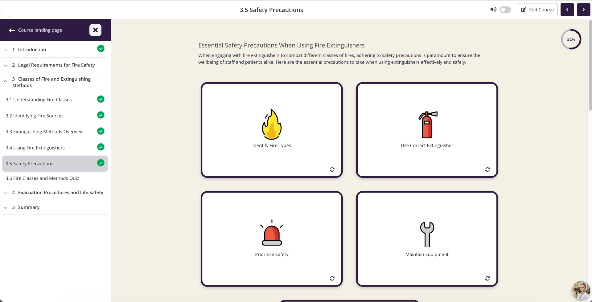 Fire Safety (FAST) course preview